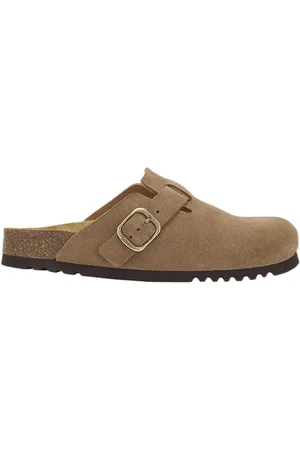 Scholl Sl Fae Suede Taupe Matalapohjaiset Sandaalit Brown