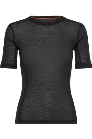 Icebreaker W Mer 75 Cool-Lite Featherlight Ss Crewe Sport Sport Clothing Sports Tops & T-shirts Sport T-shirts Black