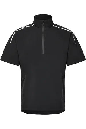 J Lindeberg Arvid Rain Shirt Sport Men Sport Clothing Sport Tops Sport Polos Sport Short-sleeved Polos Black