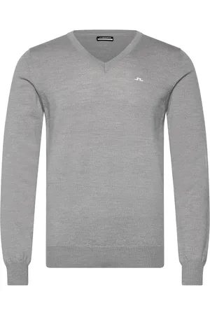 J Lindeberg Lymann Knitted Sweater Sport Sport Clothing Sport Sweat-shirts & Hoodies Sport Knitwear Grey