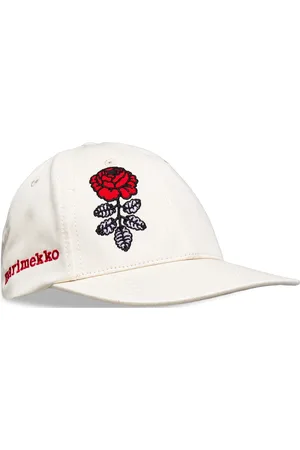 Marimekko Sementti Solid Accessories Headwear Caps White