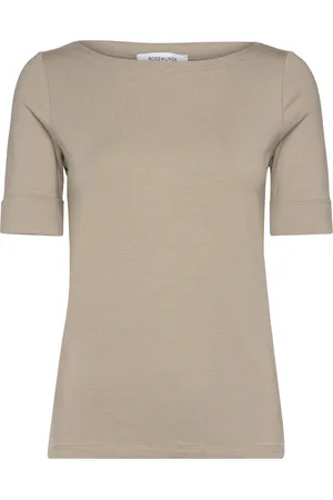 Rosemunde Rwnanna 2/4 Boatneck T-Shirt Tops T-shirts & Tops Short-sleeved Khaki Green