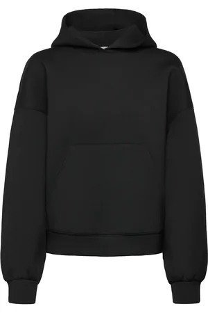 Weekday Over D Scuba Hoodie Tops Sweat-shirts & Hoodies Hoodies Black