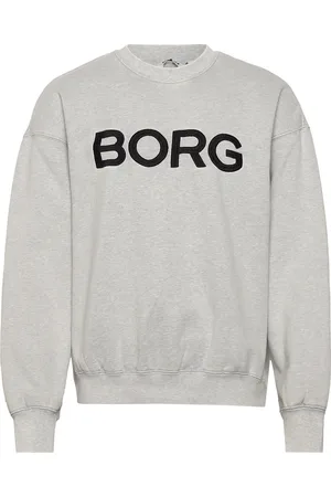 Björn Borg Borg Over D Logo Sweatshirt Sport Men Sport Clothing Sport Sweat-shirts & Hoodies Sport Sweat-shirts Grey