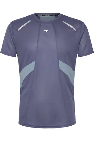 Mizuno Dryaeroflow Tee Sport Men Sports Clothes Sport Tops Sport T-shirts Navy