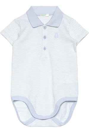 Benetton Bodysuit Bodies Short-sleeved Blue