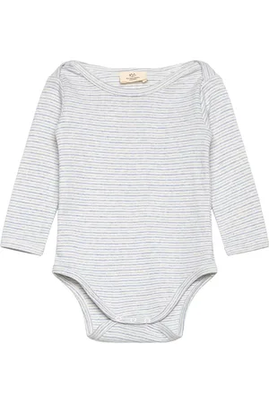 Copenhagen Colors Striped Long Sleeve Body Bodies Long-sleeved Grey