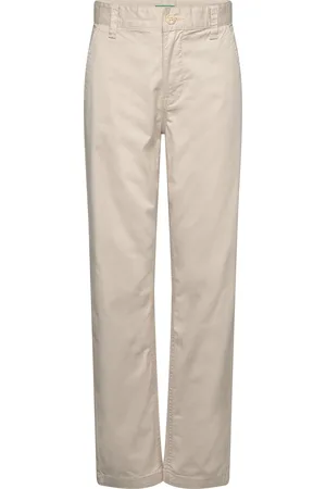 Benetton Trousers Bottoms Chinos Beige