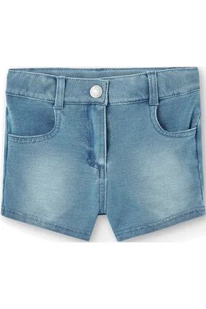 Boboli Fleece Denim Shorts Bottoms Shorts Blue