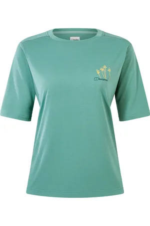 Berghaus Bg W C Flower Ss Tee Sport Women Sport Clothing Sports Tops & T-shirts Sport T-shirts Green