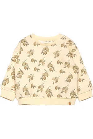 Lil Atelier Nbnjobo Kio Ls Loose Sweat Lil Tops Sweat-shirts & Hoodies Sweat-shirts Beige