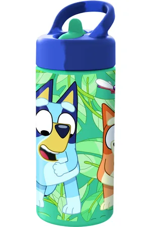 Bluey Vandflaske Med Sugerør Home Meal Time Green