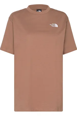 The North Face W Ss Essential Over Tee Sport Sport Clothing Sports Tops & T-shirts Sport T-shirts Brown