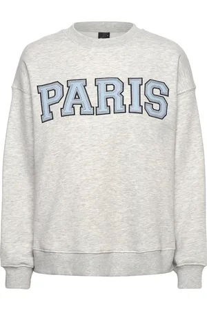 Gina Tricot Printed Sweater Tops Sweat-shirts & Hoodies Sweat-shirts Grey