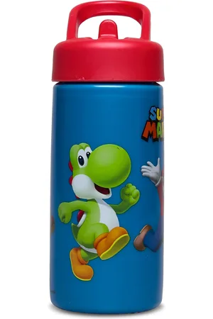 Super Mario Vandflaske Med Sugerør Home Meal Time Blue