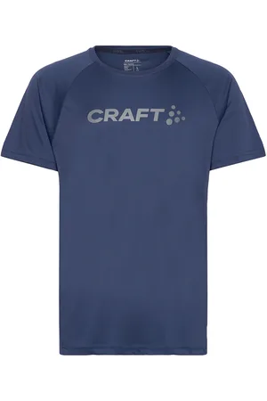 Craft Core Essence Logo Tee M Sport T-shirts Short-sleeved Navy