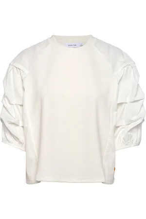 Coster Copenhagen Blouse With Puffy Sleeves Tops Blouses Short-sleeved White