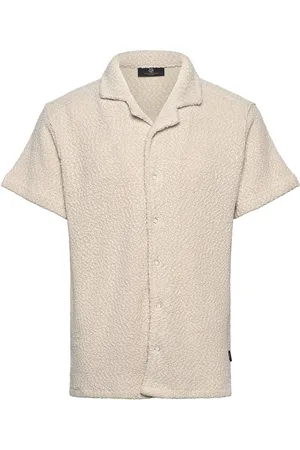 INDICODE Incesco Tops Knitwear Short Sleeve Knitted Polos Cream