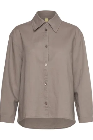 Brixtol Stella Tops Shirts Long-sleeved Brown
