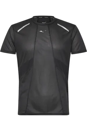 Mizuno Dryaeroflow Tee Sport Men Sports Clothes Sport Tops Sport T-shirts Black