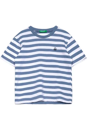 Benetton T-Shirt Tops T-shirts Short-sleeved Blue