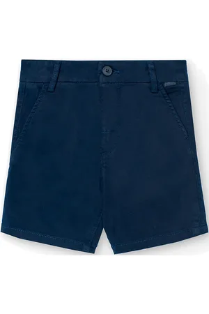 Boboli Satin Bermuda Shorts Bottoms Shorts Navy