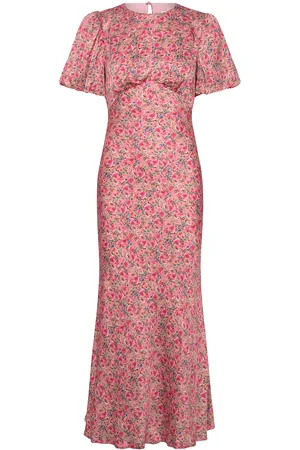 By Malina Freja Pouf Sleeve Maxi Dress Designers Maxi Dress Pink