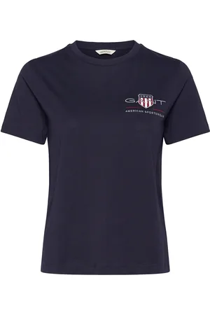 GANT Reg Archive Shield Ss T-Shirt Tops T-shirts & Tops Short-sleeved Navy
