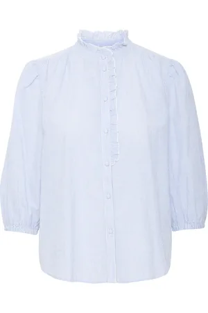 B YOUNG Byimogen Ss Blouse - Tops Blouses Short-sleeved Blue