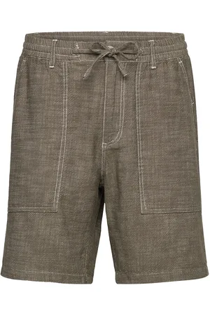 Anerkjendt Akjan Twill Contrast Shorts Bottoms Shorts Casual Khaki Green