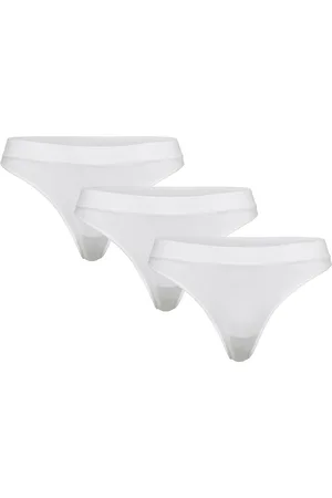 Weekday 3-Pack Cat Soft Seamless High Rise Thongs Stringit Alusvaatteet White
