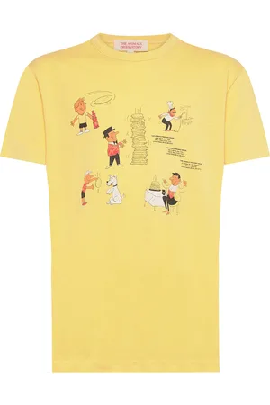 The Animals Observatory Rooster Kid T-Shirt Yellow Tops T-shirts Short-sleeved Yellow