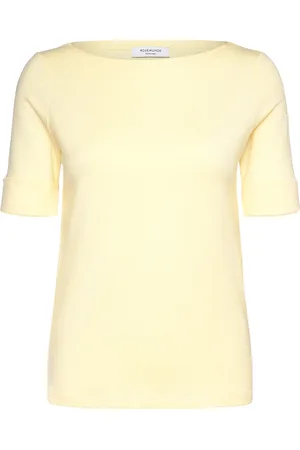 Rosemunde Rwnanna 2/4 Boatneck T-Shirt Tops T-shirts & Tops Short-sleeved Yellow
