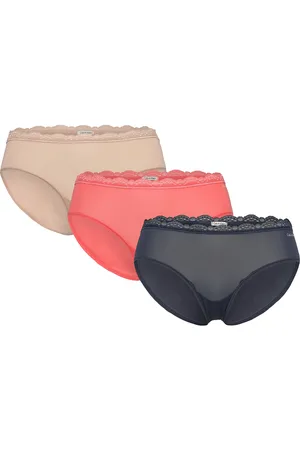 Calvin Klein Hipster 3Pk Hipsterit Alushousut Alusvaatteet Pink