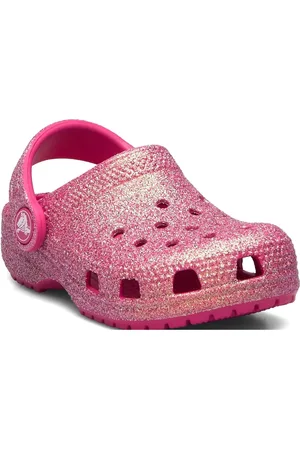 Crocs Classic Iridescent Glitter Cgt Shoes Clogs Pink
