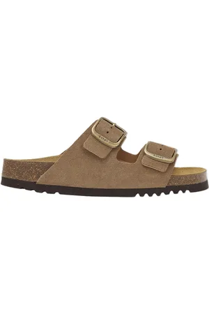 Scholl Sl Josephine Suede Taupe Matalapohjaiset Sandaalit Beige