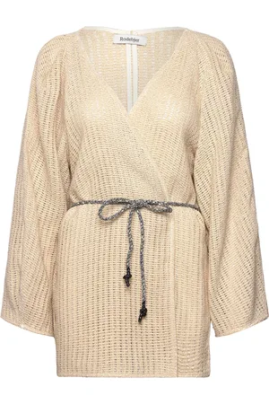 Rodebjer Clive Cotton Designers Knitwear Cardigans Beige