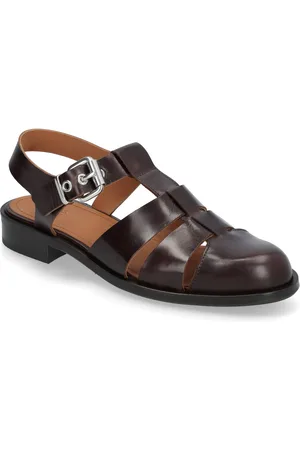 Billi Bi Shoes Shoes Sandals Flat Sandals Brown
