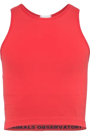 The Animals Observatory Hyena Kid Tank Top Red Tops T-shirts Sleeveless Red