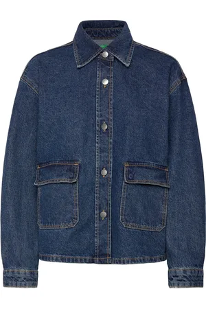 Benetton Jacket Farkkutakki Denimtakki Blue