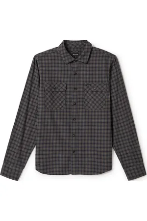 Brixton Bowery Lw Ultra Flannel Tops Shirts Casual Black