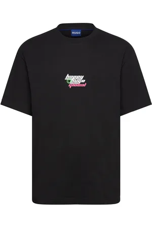 Hugo Blue Nerperi Tops T-shirts Short-sleeved Black