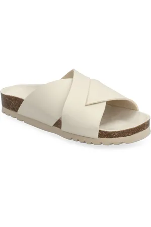 Scholl Sl Vivian Pu Leather Beige Matalapohjaiset Sandaalit Cream