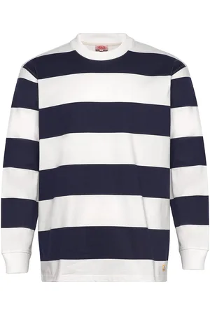 Armor.lux Striped T-Shirt Long Sleeves Héritage Designers T-shirts Long-sleeved White