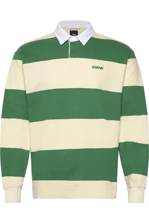 Vans Ward Stripe Rugby Knit Sport Sport Clothing Sport Tops Sport Polos Sport Long-sleeved Polos Green