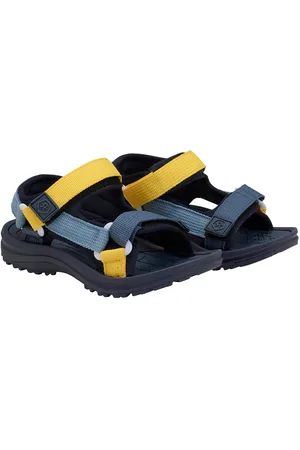 Color Kids Colorblock Sandals W. Velcro Shoes Summer Shoes Sandals Navy