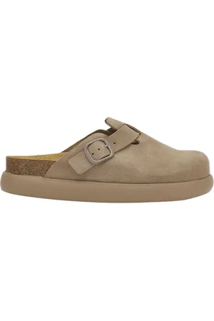 Scholl Sl Fae Chunky Suede Dark Beige Matalapohjaiset Sandaalit Beige