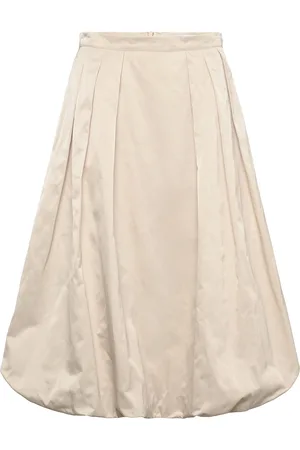 Coster Copenhagen Ballon Skirt Skirts Knee-length & Midi Skirts Beige