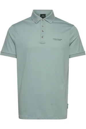 Armani Exchange Polo Shirt Tops Polos Short-sleeved Green