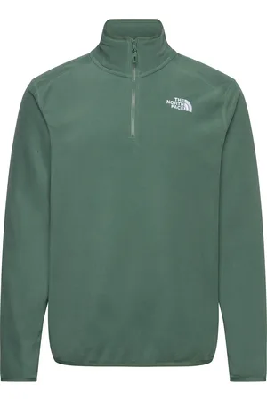 The North Face M 100 Glacier 1/4 Zip - Eu Sport Sweat-shirts & Hoodies Fleeces & Midlayers Green